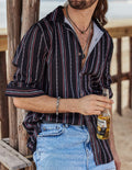 Coofandy Striped Pattern Shirt coofandystore
