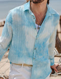 Coofandy Tie-Dyed Pattern Shirt coofandystore