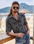 Coofandy Pattern Texture Shirt coofandystore