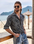 Coofandy Pattern Texture Shirt coofandystore