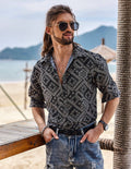Coofandy Pattern Texture Shirt coofandystore