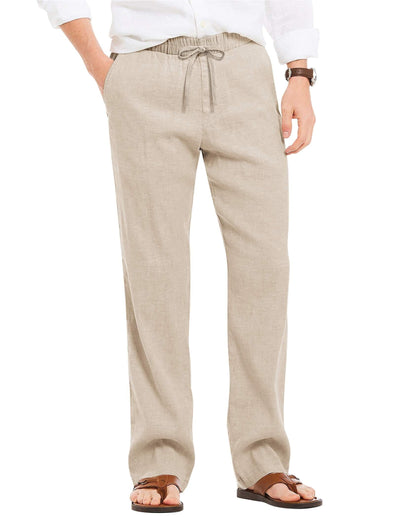 Coofandy Linen Style Beach Yoga Trousers (US Only) Pants coofandy Khaki S 
