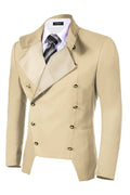 Coofandy Double-Breasted Blazer (US Only) Blazer coofandy Khaki S