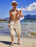 Coofandy Linen Style 3/4 Shorts Yoga Trousers (US Only) Pants coofandy