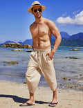 Coofandy Linen Style 3/4 Shorts Yoga Trousers (US Only) Pants coofandy