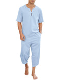Coofandy 2 Pieces Linen Style Set Outfits (US Only) Sets coofandy Blue S