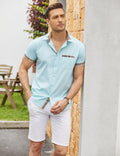 Coofandy Casual Plaid Collar Linen Style Shirt (US Only) Shirts coofandy