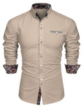 Coofandy Dress Button Down Shirts (US Only) Shirts coofandy Khaki S