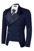 Coofandy Double-Breasted Blazer (US Only) Blazer coofandy Navy Blue S