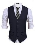Coofandy Slim Fit Waistcoat (US Only) Vest coofandy Navy Blue S