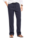 Coofandy Linen Style Beach Yoga Trousers (US Only) Pants coofandy Navy Blue S