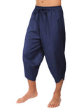 Coofandy Linen Style 3/4 Shorts Yoga Trousers (US Only) Pants coofandy Navy Blue S