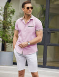 Coofandy Casual Plaid Collar Linen Style Shirt (US Only) Shirts coofandy