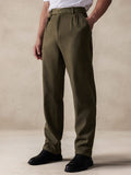 Casual Stretch Suede Pants Pants coofandy Army Green M