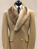 Warm Double-Breasted Tweed Coat Coat coofandy
