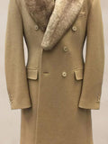 Warm Double-Breasted Tweed Coat Coat coofandy