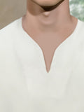 Casual Soft V-Neck Top Hoodies coofandy