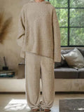 Casual Polar Fleece 2-Piece Set Sets coofandy