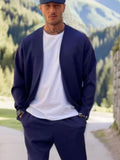 Casual Open Front Jacket Set Sets coofandy