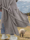 Casual Long Hooded Outerwear Cardigans coofandy