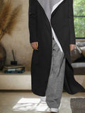 Color Blocking Layered Tweed Coat Coat coofandy