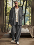 Casual Ultra-Soft 2-Piece Outfits Sets coofandy Grey M