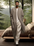 Ultra-Soft Thermal Long Outerwear Cardigans coofandy Khaki M