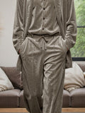 Luxury Soft Velvet 3-Piece Outfits Sets coofandy