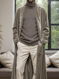 Cozy Soft Velvet Long Cardigan Sets coofandy