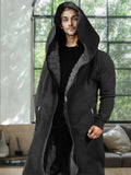 Thermal Fleece Lined Hooded Jumpsuit Jumpsuit coofandy