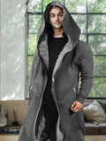Thermal Fleece Lined Hooded Jumpsuit Jumpsuit coofandy