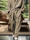 Casual Simple Belted Jumpsuit Jumpsuit coofandy