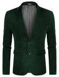 Two Button Slim Fit Blazers Retro Tuxedo Suit Jackets (US Only) Blazer coofandy