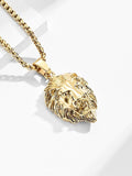 Lion Head Pendant Necklace Accessories coofandystore
