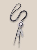 Western Cowboy Bolo Tie Necklace Necklace coofandystore Silver F
