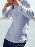 Coofandy Linen Style Stripe Shirts Shirts coofandy