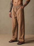 Casual Loose Style Beach Pants Pants coofandy Brown XS