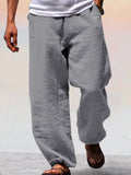 Soft Cotton Linen Wide Leg Pants Pants coofandystore Dark Grey XS