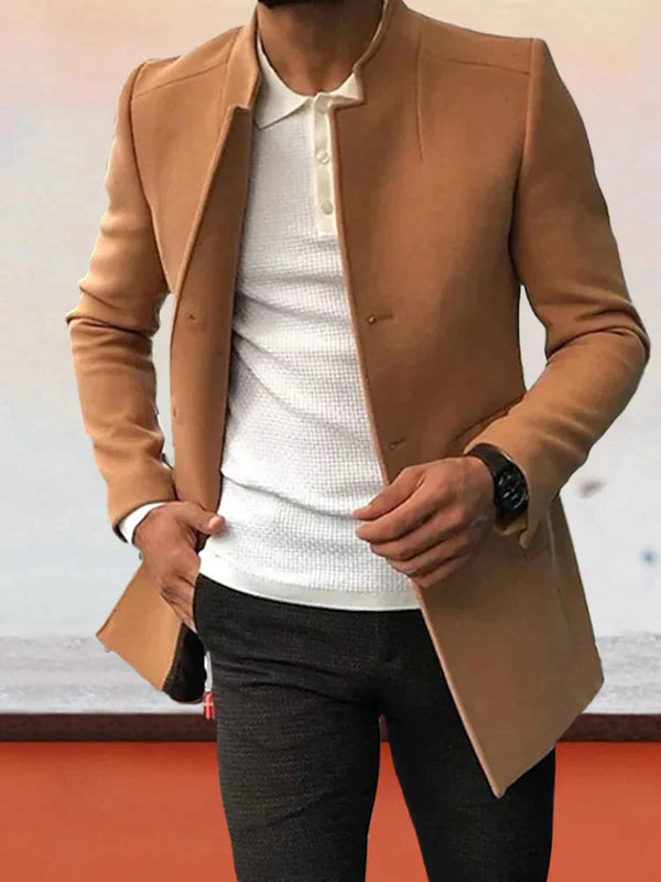 Coofandy Trendy Solid Tweed Blazer coofandystore Khaki S