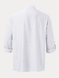 Linen Henry Long-sleeved Beach Shirt Shirts coofandystore