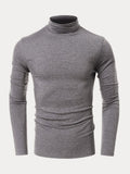 Classic Slim Fit Turtleneck Basic Top T-Shirt coofandystore