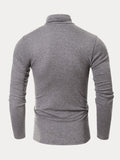 Classic Slim Fit Turtleneck Basic Top T-Shirt coofandystore