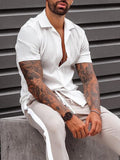 Casual Cotton and Linen Button Shirt Shirts coofandystore