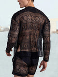 Hollow Out Lace Shirt Sets Sets coofandystore