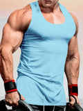 Casual Gym Sports Tank Top Tank Tops coofandystore Light Blue M
