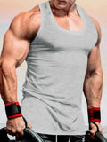 Casual Gym Sports Tank Top Tank Tops coofandystore Grey M