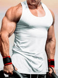 Casual Gym Sports Tank Top Tank Tops coofandystore White M