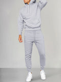 Casual Athleisure Hoodie Set Sports Set coofandy Light Grey S