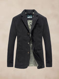 Performance 100% Cotton Suit Jacket Jackets coofandy Black M