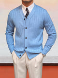 Elegant V-Neck Knit Cardigan Cardigans coofandy